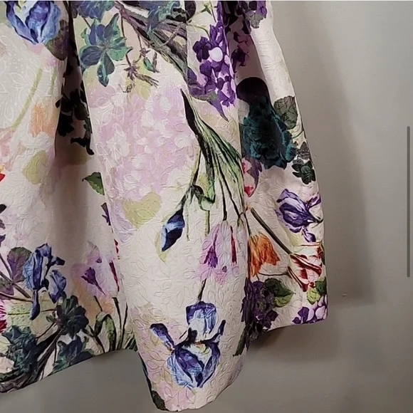 Nwt Danny & Nicole Floral Fit & Flare Dress Size 18 - Picture 6 of 15